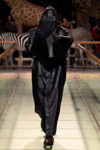 Model on the catwalk