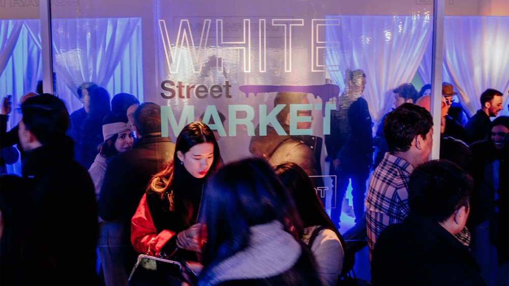 The scene at White Street Market in January.