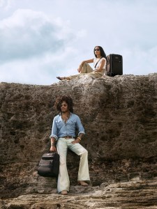Lenny and Zoe Kravitz featured in Tumi campaign.