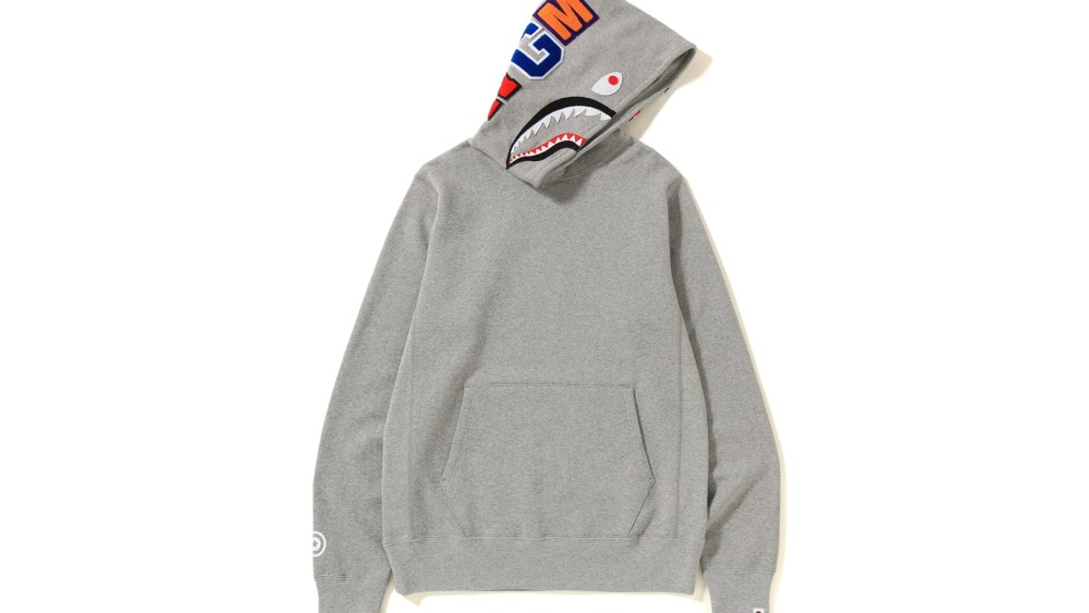 A Bathing Ape’s signature shark hoodie.