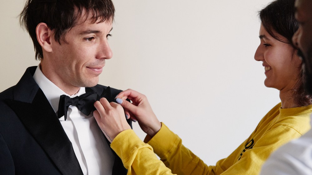 Alex Honnold and Mona Al-Shaalan