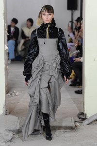 Model on the catwalk