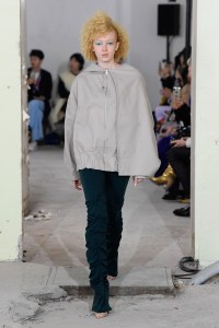 Model on the catwalk