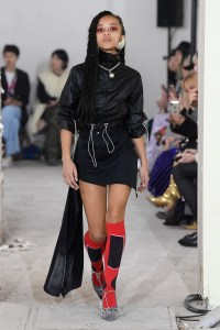 Model on the catwalk