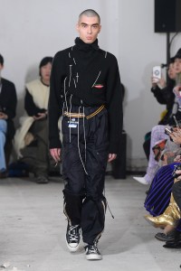 Model on the catwalk