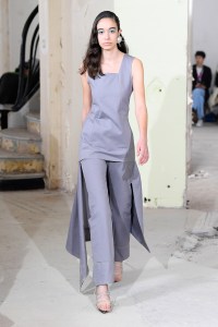 Model on the catwalk