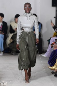 Model on the catwalk