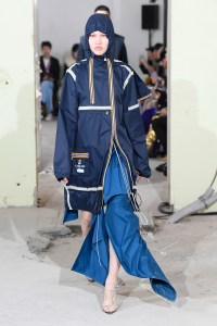 Model on the catwalk
