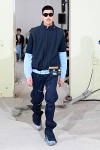 Model on the catwalk