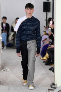 Model on the catwalk