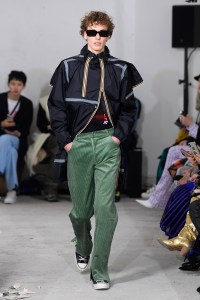 Model on the catwalk