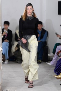 Model on the catwalk
