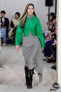 Model on the catwalk