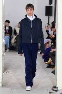Model on the catwalk