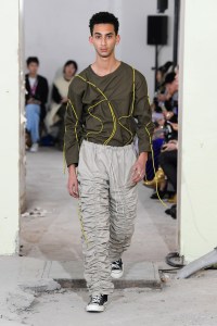 Model on the catwalk