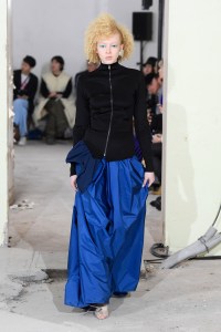 Model on the catwalk