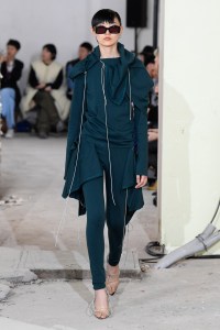 Model on the catwalk