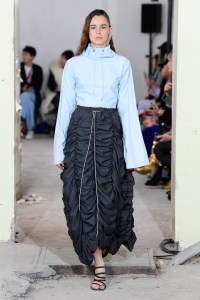 Model on the catwalk