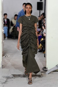 Model on the catwalk