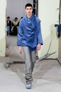 Model on the catwalk