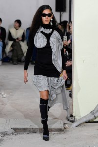 Model on the catwalk