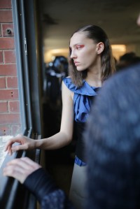 Backstage at Afterhomework RTW Fall 2019, photographed in Paris on February 26, 2019.