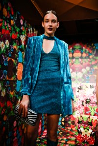 Backstage at Alice and Olivia RTW Fall 2019