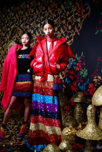 Backstage at Alice and Olivia RTW Fall 2019