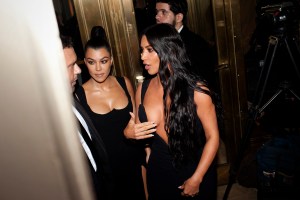 Kourtney Kardashian and Kim Kardashian West