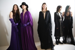 Backstage at Ann Demeulemeester RTW Fall 2019, photographed in Paris on February 28, 2019.