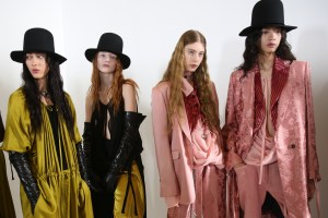 Backstage at Ann Demeulemeester RTW Fall 2019, photographed in Paris on February 28, 2019.