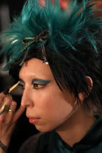 Backstage at Anna Sui RTW Fall 2019