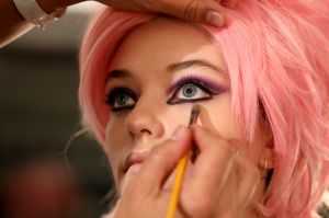 Backstage at Anna Sui RTW Fall 2019