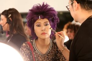 Backstage at Anna Sui RTW Fall 2019