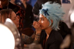 Backstage at Anna Sui RTW Fall 2019