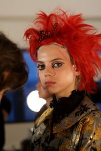 Backstage at Anna Sui RTW Fall 2019