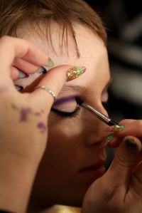 Backstage at Anna Sui RTW Fall 2019