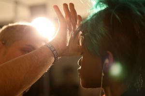 Backstage at Anna Sui RTW Fall 2019