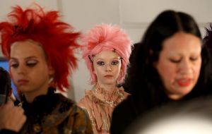 Backstage at Anna Sui RTW Fall 2019