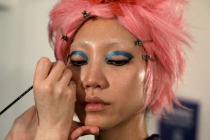 Backstage at Anna Sui RTW Fall 2019
