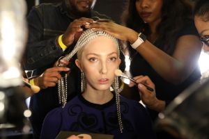 Backstage at Area RTW Fall 2019