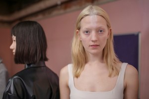 Backstage at AWAKE Ready to Wear Fall 2019, photographed in London on Feb 2019. 