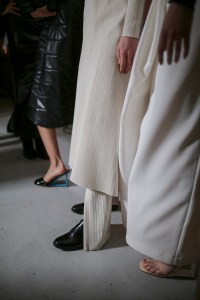 Backstage at AWAKE Ready to Wear Fall 2019, photographed in London on Feb 2019. 