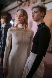 Backstage at AWAKE Ready to Wear Fall 2019, photographed in London on Feb 2019. 