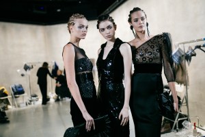 Backstage at Giorgio Armani-RTW-Fall-2019