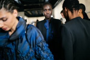 Backstage at Giorgio Armani-RTW-Fall-2019