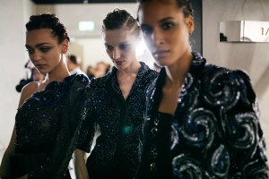 Backstage at Giorgio Armani-RTW-Fall-2019