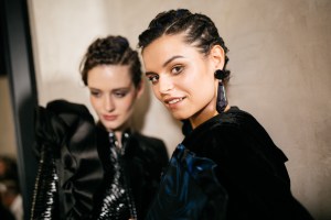 Backstage at Giorgio Armani-RTW-Fall-2019