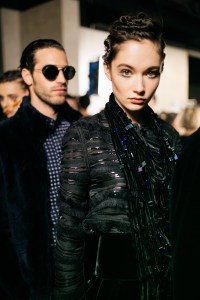 Backstage at Giorgio Armani-RTW-Fall-2019