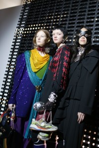 Backstage at Gucci RTW Fall 2019